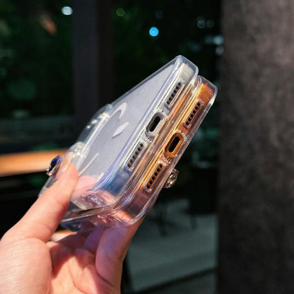 Crystal Shimmer Acrylic Magnetic Phone Case, For iPhone 18 Pro, For iPhone 18 Pro Max, For iPhone 17 Pro Max, For iPhone 17 Pro
