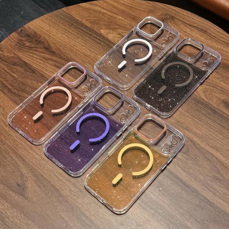 Crystal Shimmer Acrylic Magnetic Phone Case, For iPhone 18 Pro, For iPhone 18 Pro Max, For iPhone 17 Pro Max, For iPhone 17 Pro