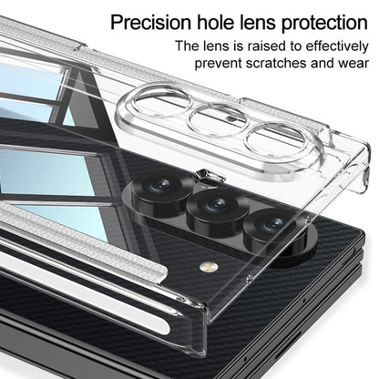 GKK Double Magnetic Hinge Folding Full Coverage Phone Case with Supercar Wristband Rotating Holder, For Samsung Galaxy Z TriFold
