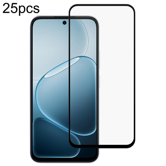 25pcs Full Glue Screen Tempered Glass Film, For OPPO A6t Pro 5G