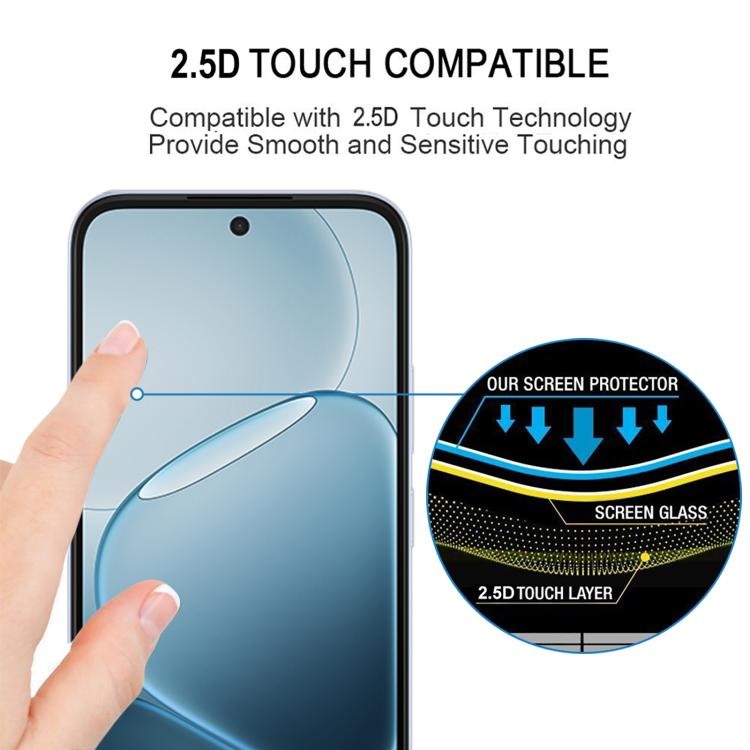 Film de protection en verre trempé 25 pièces, entièrement adhésif, pour OPPO A6t Pro 5G