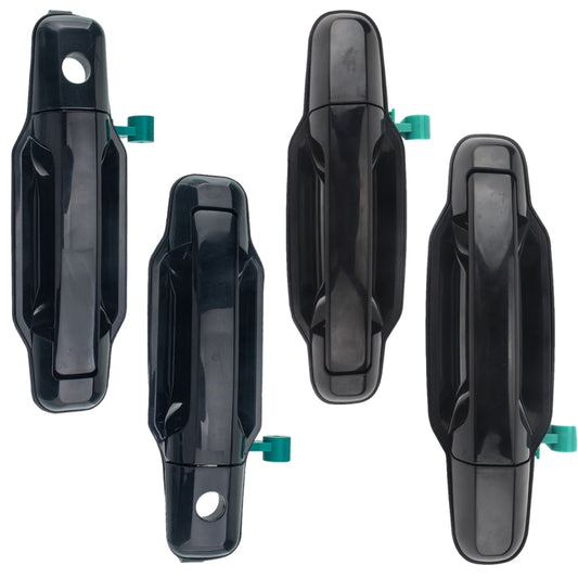 4 PCS Car Door Outside Handle 82650-3E010 for KIA Sorento 2003-2006, 4 PCS