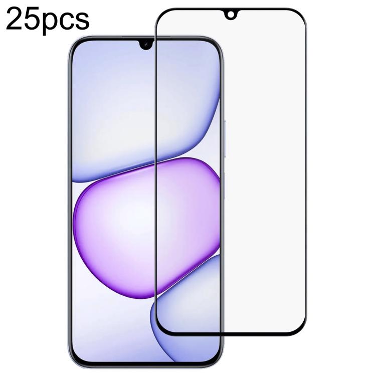 Film de protection en verre trempé 25 pièces avec colle intégrale, pour Realme Note 80 4G, pour Realme C83 5G