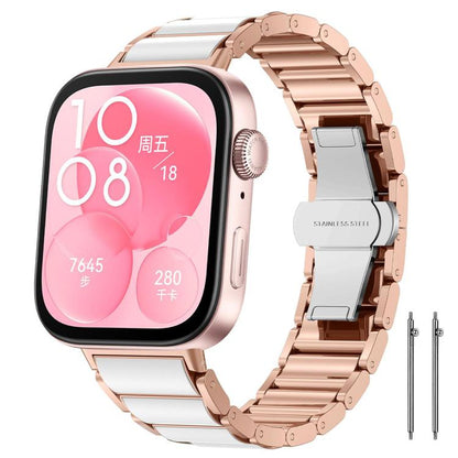 xDfind Ceramic Stainless Steel Watch Band, For Huawei Watch Fit4 / Fit4 Pro