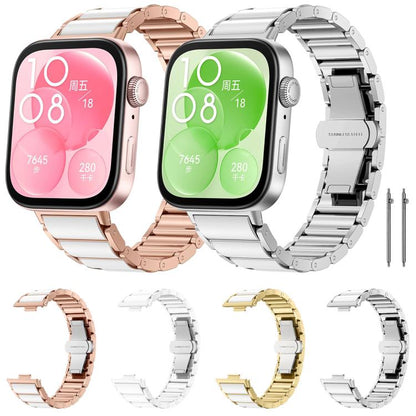 xDfind Ceramic Stainless Steel Watch Band, For Huawei Watch Fit4 / Fit4 Pro