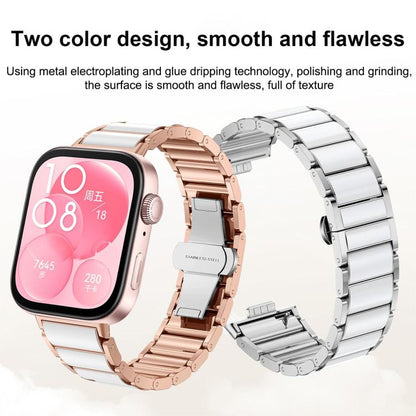 xDfind Ceramic Stainless Steel Watch Band, For Huawei Watch Fit4 / Fit4 Pro