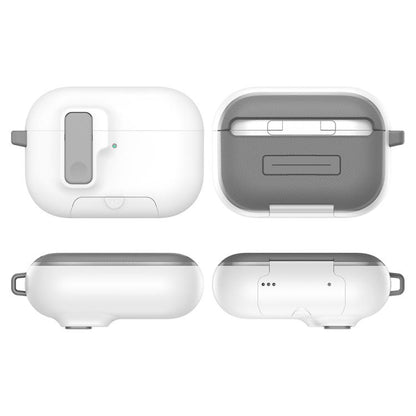 Étui pour écouteurs XDcase Armor Full-body avec crochet et verrou de sécurité, Pour AirPods Pro 3, Pour AirPods 4, Pour AirPods Pro 2 / 1