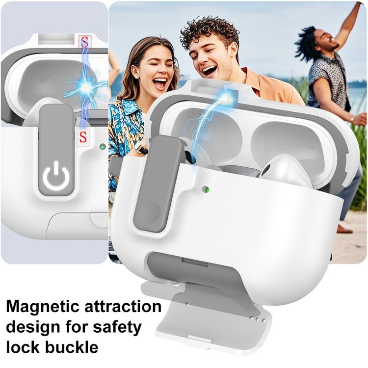 Étui pour écouteurs XDcase Armor Full-body avec crochet et verrou de sécurité, Pour AirPods Pro 3, Pour AirPods 4, Pour AirPods Pro 2 / 1