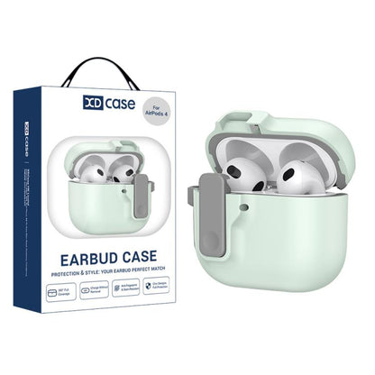 Étui pour écouteurs XDcase Armor Full-body avec crochet et verrou de sécurité, Pour AirPods Pro 3, Pour AirPods 4, Pour AirPods Pro 2 / 1