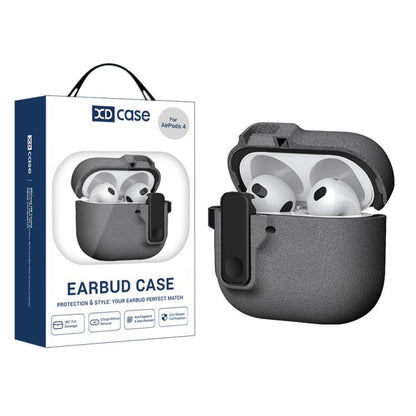 Étui pour écouteurs XDcase Armor Full-body avec crochet et verrou de sécurité, Pour AirPods Pro 3, Pour AirPods 4, Pour AirPods Pro 2 / 1