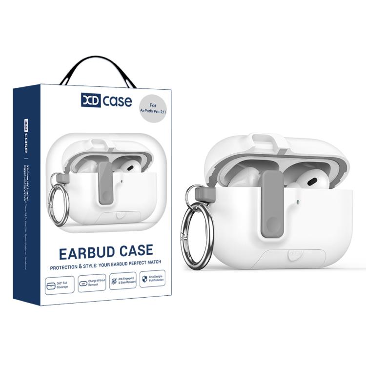 Étui pour écouteurs XDcase Armor Full-body avec crochet et verrou de sécurité, Pour AirPods Pro 3, Pour AirPods 4, Pour AirPods Pro 2 / 1