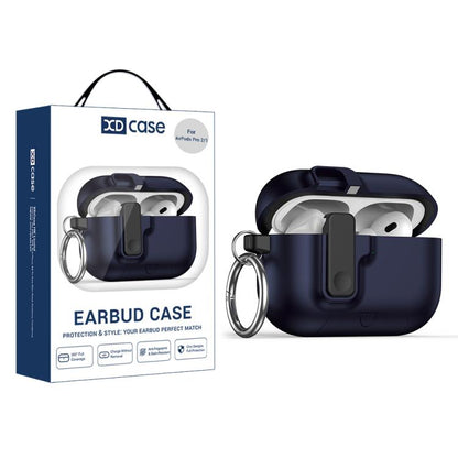 Étui pour écouteurs XDcase Armor Full-body avec crochet et verrou de sécurité, Pour AirPods Pro 3, Pour AirPods 4, Pour AirPods Pro 2 / 1