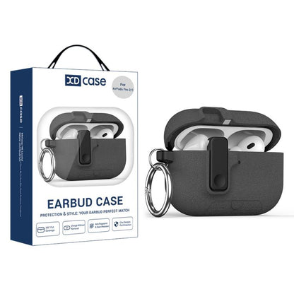 Étui pour écouteurs XDcase Armor Full-body avec crochet et verrou de sécurité, Pour AirPods Pro 3, Pour AirPods 4, Pour AirPods Pro 2 / 1