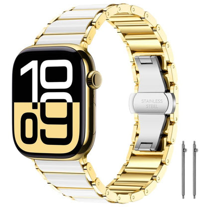 Bracelet de montre xDfind en céramique et acier inoxydable, pour Apple Watch 42 / 44 / 45 / 46 / 49mm, pour Apple Watch 38 / 40 / 41 / S11 42mm