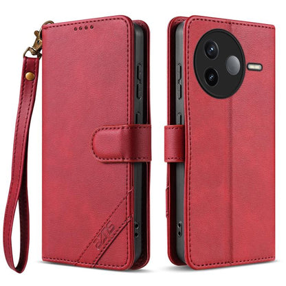 AZNS A2 Series Tri-Card Wallet RFID Vegan Leather Phone Case with Strap, For Redmi Turbo 5 Max 5G / Poco X8 Pro Max 5G, For Redmi Turbo 5 5G / Poco X8 Pro 5G, For Redmi K90, For Redmi K90 Pro Max, For Redmi Note 15 Pro+ 5G Global 163.3mm               ...