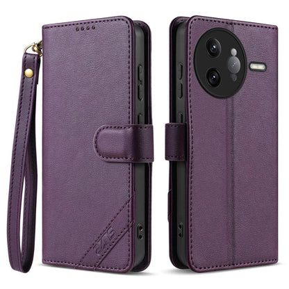 AZNS A2 Series Tri-Card Wallet RFID Vegan Leather Phone Case with Strap, For Redmi Turbo 5 Max 5G / Poco X8 Pro Max 5G, For Redmi Turbo 5 5G / Poco X8 Pro 5G, For Redmi K90, For Redmi K90 Pro Max, For Redmi Note 15 Pro+ 5G Global 163.3mm               ...