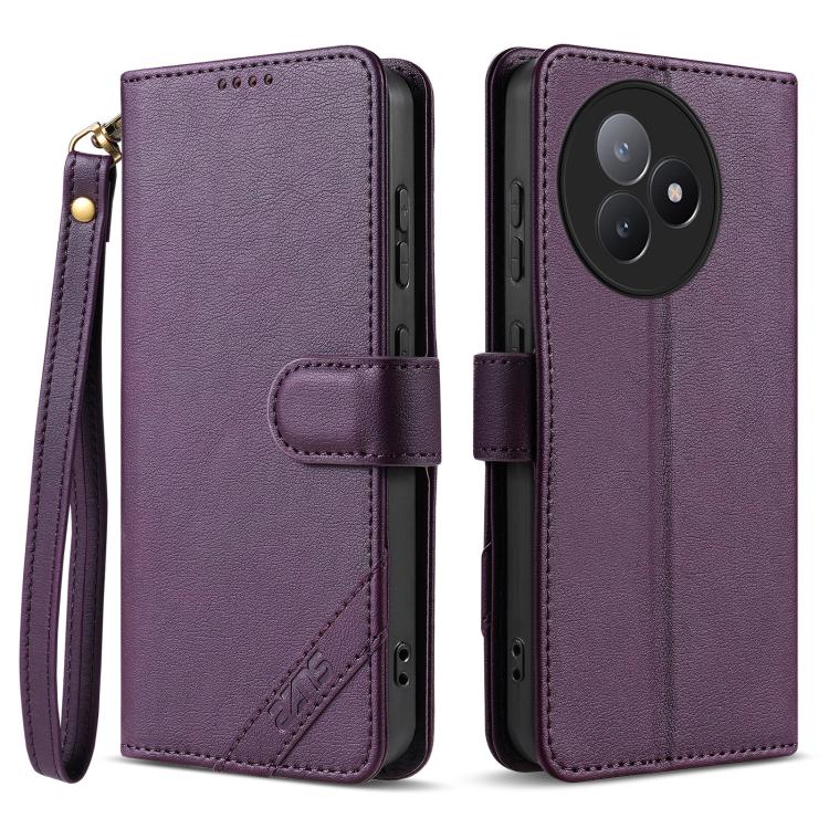 AZNS A2 Series Tri-Card Wallet RFID Vegan Leather Phone Case with Strap, For Redmi Turbo 5 Max 5G / Poco X8 Pro Max 5G, For Redmi Turbo 5 5G / Poco X8 Pro 5G, For Redmi K90, For Redmi K90 Pro Max, For Redmi Note 15 Pro+ 5G Global 163.3mm               ...