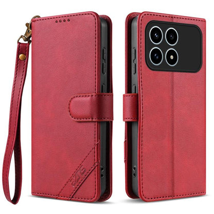AZNS A2 Series Tri-Card Wallet RFID Vegan Leather Phone Case with Strap, For Redmi Turbo 5 Max 5G / Poco X8 Pro Max 5G, For Redmi Turbo 5 5G / Poco X8 Pro 5G, For Redmi K90, For Redmi K90 Pro Max, For Redmi Note 15 Pro+ 5G Global 163.3mm               ...