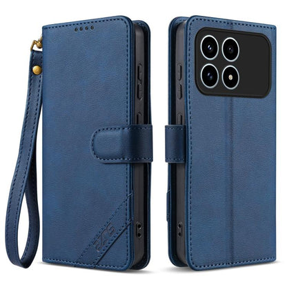 AZNS A2 Series Tri-Card Wallet RFID Vegan Leather Phone Case with Strap, For Redmi Turbo 5 Max 5G / Poco X8 Pro Max 5G, For Redmi Turbo 5 5G / Poco X8 Pro 5G, For Redmi K90, For Redmi K90 Pro Max, For Redmi Note 15 Pro+ 5G Global 163.3mm               ...