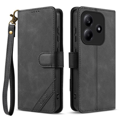 AZNS A2 Series Tri-Card Wallet RFID Vegan Leather Phone Case with Strap, For Redmi Turbo 5 Max 5G / Poco X8 Pro Max 5G, For Redmi Turbo 5 5G / Poco X8 Pro 5G, For Redmi K90, For Redmi K90 Pro Max, For Redmi Note 15 Pro+ 5G Global 163.3mm               ...