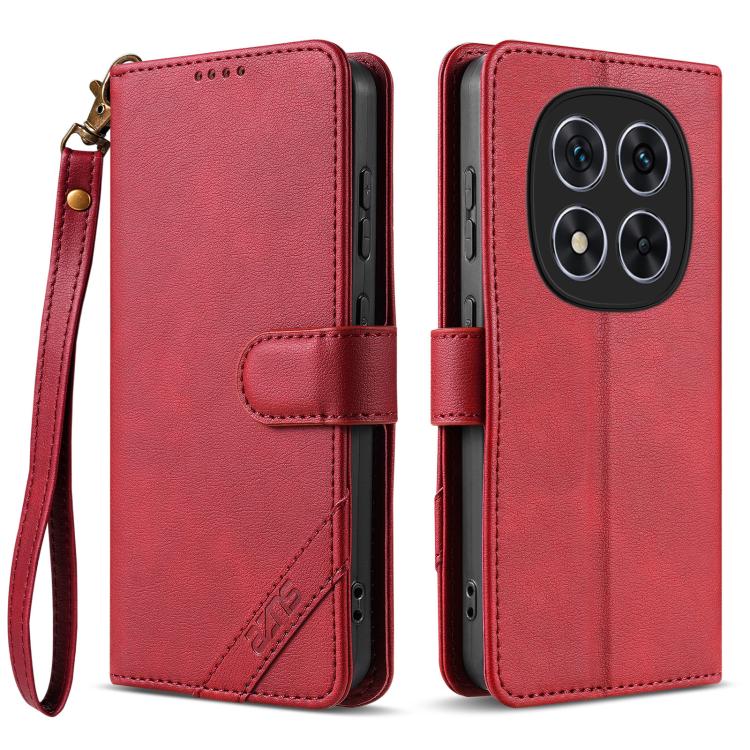 AZNS A2 Series Tri-Card Wallet RFID Vegan Leather Phone Case with Strap, For Redmi Turbo 5 Max 5G / Poco X8 Pro Max 5G, For Redmi Turbo 5 5G / Poco X8 Pro 5G, For Redmi K90, For Redmi K90 Pro Max, For Redmi Note 15 Pro+ 5G Global 163.3mm               ...