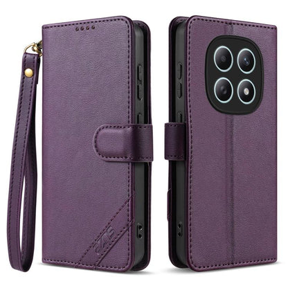 AZNS A2 Series Tri-Card Wallet RFID Vegan Leather Phone Case with Strap, For Redmi Turbo 5 Max 5G / Poco X8 Pro Max 5G, For Redmi Turbo 5 5G / Poco X8 Pro 5G, For Redmi K90, For Redmi K90 Pro Max, For Redmi Note 15 Pro+ 5G Global 163.3mm               ...