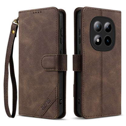 AZNS A2 Series Tri-Card Wallet RFID Vegan Leather Phone Case with Strap, For Redmi Turbo 5 Max 5G / Poco X8 Pro Max 5G, For Redmi Turbo 5 5G / Poco X8 Pro 5G, For Redmi K90, For Redmi K90 Pro Max, For Redmi Note 15 Pro+ 5G Global 163.3mm               ...