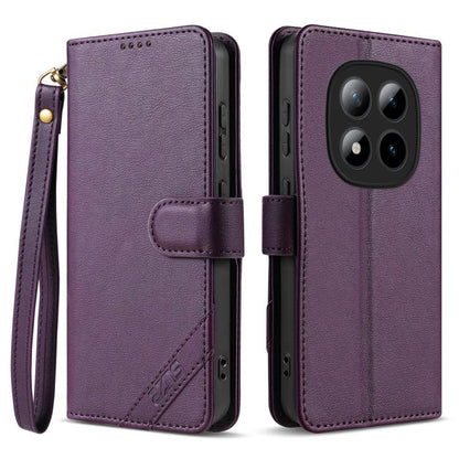 AZNS A2 Series Tri-Card Wallet RFID Vegan Leather Phone Case with Strap, For Redmi Turbo 5 Max 5G / Poco X8 Pro Max 5G, For Redmi Turbo 5 5G / Poco X8 Pro 5G, For Redmi K90, For Redmi K90 Pro Max, For Redmi Note 15 Pro+ 5G Global 163.3mm               ...