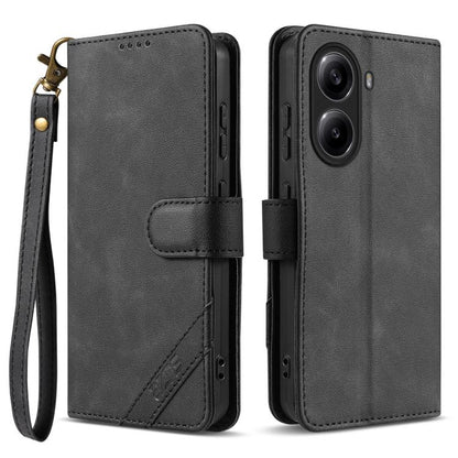 AZNS A2 Series Tri-Card Wallet RFID Vegan Leather Phone Case with Strap, For Redmi Turbo 5 Max 5G / Poco X8 Pro Max 5G, For Redmi Turbo 5 5G / Poco X8 Pro 5G, For Redmi K90, For Redmi K90 Pro Max, For Redmi Note 15 Pro+ 5G Global 163.3mm               ...