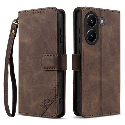 AZNS A2 Series Tri-Card Wallet RFID Vegan Leather Phone Case with Strap, For Redmi Turbo 5 Max 5G / Poco X8 Pro Max 5G, For Redmi Turbo 5 5G / Poco X8 Pro 5G, For Redmi K90, For Redmi K90 Pro Max, For Redmi Note 15 Pro+ 5G Global 163.3mm               ...