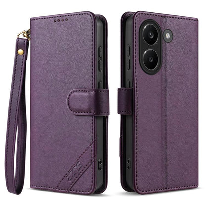 AZNS A2 Series Tri-Card Wallet RFID Vegan Leather Phone Case with Strap, For Redmi Turbo 5 Max 5G / Poco X8 Pro Max 5G, For Redmi Turbo 5 5G / Poco X8 Pro 5G, For Redmi K90, For Redmi K90 Pro Max, For Redmi Note 15 Pro+ 5G Global 163.3mm               ...