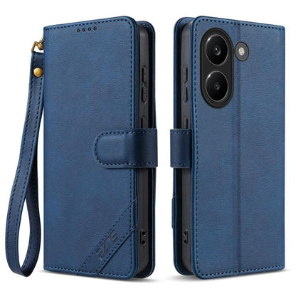 AZNS A2 Series Tri-Card Wallet RFID Vegan Leather Phone Case with Strap, For Redmi Turbo 5 Max 5G / Poco X8 Pro Max 5G, For Redmi Turbo 5 5G / Poco X8 Pro 5G, For Redmi K90, For Redmi K90 Pro Max, For Redmi Note 15 Pro+ 5G Global 163.3mm               ...