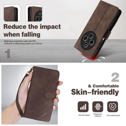 AZNS A2 Series Tri-Card Wallet RFID Vegan Leather Phone Case with Strap, For Redmi 14C/14R 5G/Poco C75 4G, For Redmi K80 Pro, For Redmi K80, For Redmi Note 14 5G, For Redmi Note 14 Pro+ 5G, For Redmi Note 14 Pro 5G