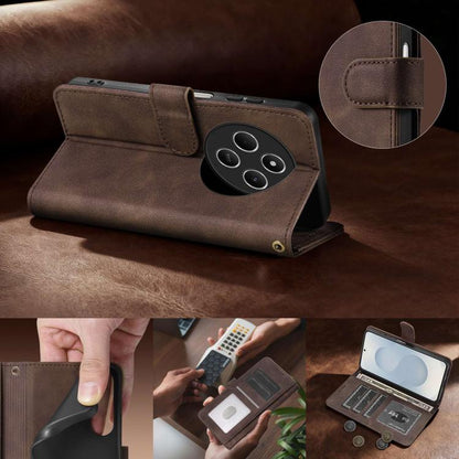 AZNS A2 Series Tri-Card Wallet RFID Vegan Leather Phone Case with Strap, For Redmi 14C/14R 5G/Poco C75 4G, For Redmi K80 Pro, For Redmi K80, For Redmi Note 14 5G, For Redmi Note 14 Pro+ 5G, For Redmi Note 14 Pro 5G