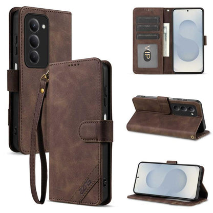 AZNS A2 Series Tri-Card Wallet RFID Vegan Leather Phone Case with Strap, For Redmi Note 17 Pro 5G Global 163mm, For Redmi Note 17 5G/4G Global 171mm, For Redmi A7 Pro 4G/5G 171mm/Poco C85x 5G, For Redmi 15a 5G/R70/R70m                                  ...