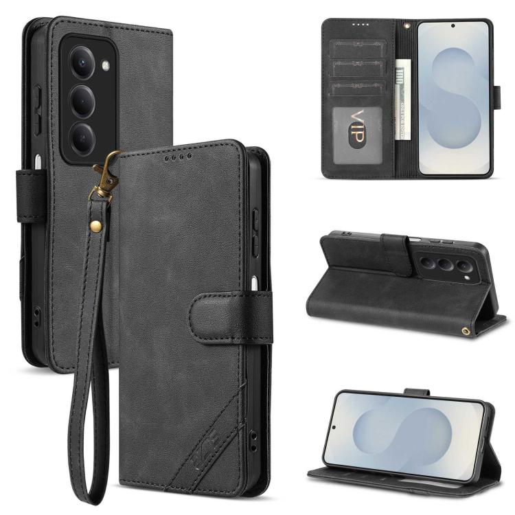 AZNS A2 Series Tri-Card Wallet RFID Vegan Leather Phone Case with Strap, For Redmi Note 17 Pro 5G Global 163mm, For Redmi Note 17 5G/4G Global 171mm, For Redmi A7 Pro 4G/5G 171mm/Poco C85x 5G, For Redmi 15a 5G/R70/R70m                                  ...