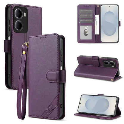 AZNS A2 Series Tri-Card Wallet RFID Vegan Leather Phone Case with Strap, For Redmi Note 17 Pro 5G Global 163mm, For Redmi Note 17 5G/4G Global 171mm, For Redmi A7 Pro 4G/5G 171mm/Poco C85x 5G, For Redmi 15a 5G/R70/R70m                                  ...