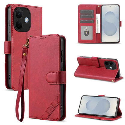 AZNS A2 Series Tri-Card Wallet RFID Vegan Leather Phone Case with Strap, For Redmi Note 17 Pro 5G Global 163mm, For Redmi Note 17 5G/4G Global 171mm, For Redmi A7 Pro 4G/5G 171mm/Poco C85x 5G, For Redmi 15a 5G/R70/R70m                                  ...