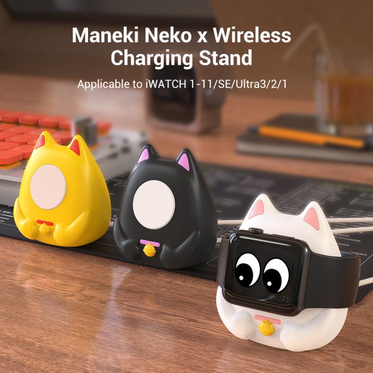 XDcase Support de chargement pour Apple Watch au design Chat porte-bonheur