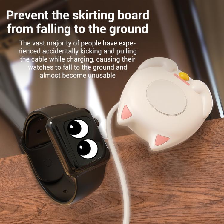 XDcase Support de chargement pour Apple Watch au design Chat porte-bonheur