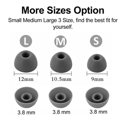 XDcase 3 Pairs Replacement Silicone Ear Tips Kit, S/M/L Size, For Beats Studio Buds