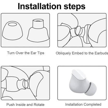 XDcase 3 Pairs Replacement Silicone Ear Tips Kit, S/M/L Size, For Beats Studio Buds