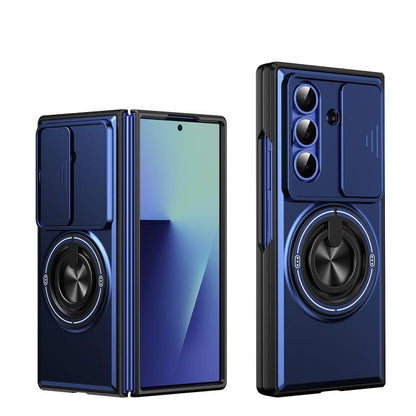 Lens Sliding Window Multifunctional Magnetic Shockproof Phone Case, For Galaxy Z Fold8 5G, For Samsung Galaxy Z Fold7 5G, For Galaxy Z Flip7 5G, For Galaxy Z Fold6 5G, For Galaxy Z Fold5 5G, For Galaxy Z Fold4 5G, For Galaxy Z Flip4 5G                 ...