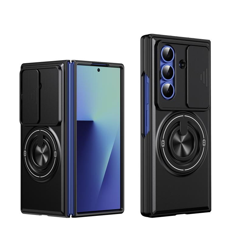 Lens Sliding Window Multifunctional Magnetic Shockproof Phone Case, For Galaxy Z Fold8 5G, For Samsung Galaxy Z Fold7 5G, For Galaxy Z Flip7 5G, For Galaxy Z Fold6 5G, For Galaxy Z Fold5 5G, For Galaxy Z Fold4 5G, For Galaxy Z Flip4 5G                 ...