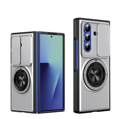 Lens Sliding Window Multifunctional Magnetic Shockproof Phone Case, For Galaxy Z Fold8 5G, For Samsung Galaxy Z Fold7 5G, For Galaxy Z Flip7 5G, For Galaxy Z Fold6 5G, For Galaxy Z Fold5 5G, For Galaxy Z Fold4 5G, For Galaxy Z Flip4 5G                 ...