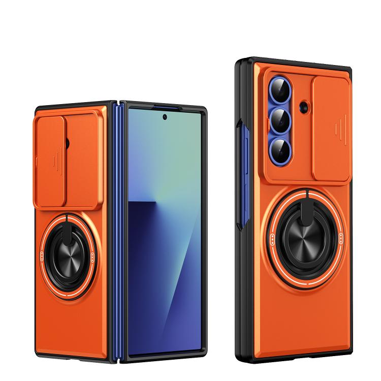 Lens Sliding Window Multifunctional Magnetic Shockproof Phone Case, For Galaxy Z Fold8 5G, For Samsung Galaxy Z Fold7 5G, For Galaxy Z Flip7 5G, For Galaxy Z Fold6 5G, For Galaxy Z Fold5 5G, For Galaxy Z Fold4 5G, For Galaxy Z Flip4 5G                 ...