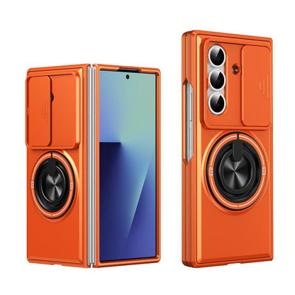 Lens Sliding Window Multifunctional Magnetic Shockproof Phone Case, For Galaxy Z Fold8 5G, For Samsung Galaxy Z Fold7 5G, For Galaxy Z Flip7 5G, For Galaxy Z Fold6 5G, For Galaxy Z Fold5 5G, For Galaxy Z Fold4 5G, For Galaxy Z Flip4 5G                 ...