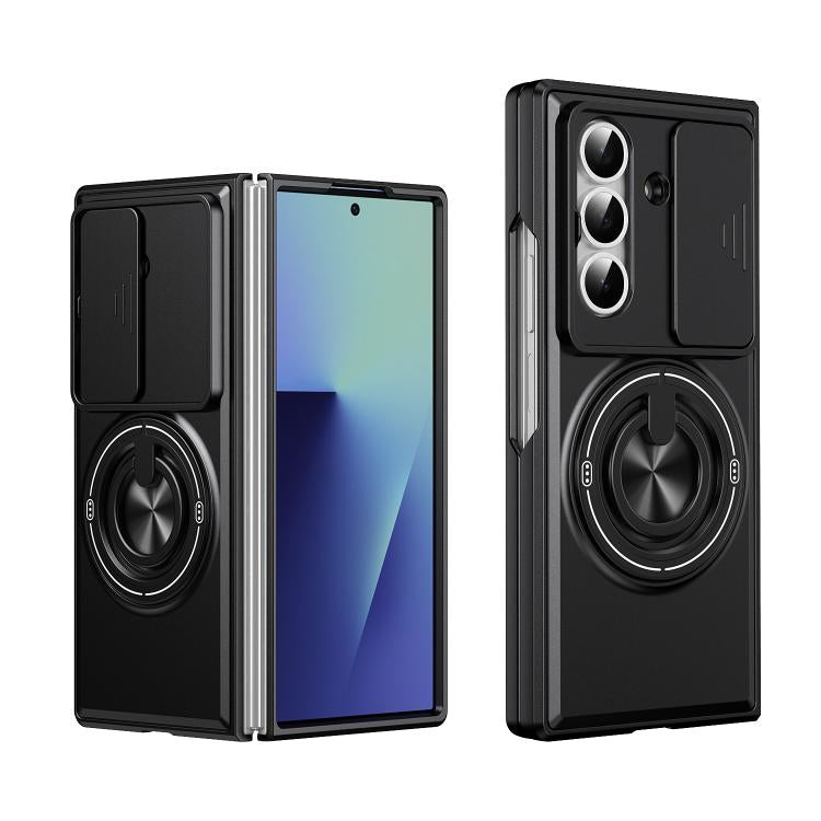 Lens Sliding Window Multifunctional Magnetic Shockproof Phone Case, For Galaxy Z Fold8 5G, For Samsung Galaxy Z Fold7 5G, For Galaxy Z Flip7 5G, For Galaxy Z Fold6 5G, For Galaxy Z Fold5 5G, For Galaxy Z Fold4 5G, For Galaxy Z Flip4 5G                 ...