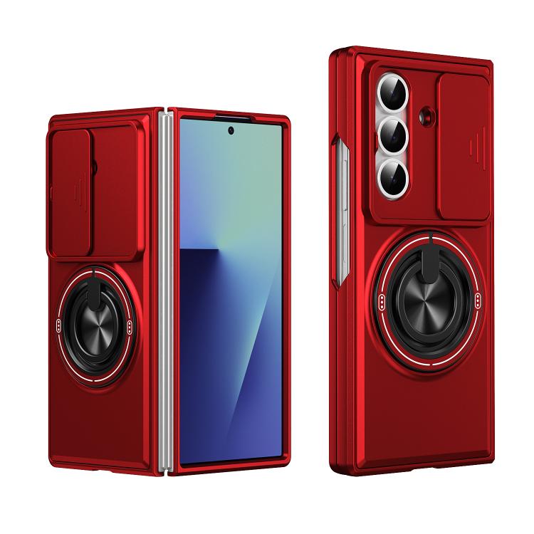 Lens Sliding Window Multifunctional Magnetic Shockproof Phone Case, For Galaxy Z Fold8 5G, For Samsung Galaxy Z Fold7 5G, For Galaxy Z Flip7 5G, For Galaxy Z Fold6 5G, For Galaxy Z Fold5 5G, For Galaxy Z Fold4 5G, For Galaxy Z Flip4 5G                 ...