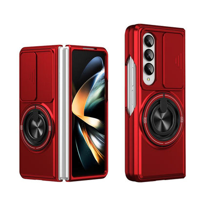 Lens Sliding Window Multifunctional Magnetic Shockproof Phone Case, For Galaxy Z Fold8 5G, For Samsung Galaxy Z Fold7 5G, For Galaxy Z Flip7 5G, For Galaxy Z Fold6 5G, For Galaxy Z Fold5 5G, For Galaxy Z Fold4 5G, For Galaxy Z Flip4 5G                 ...